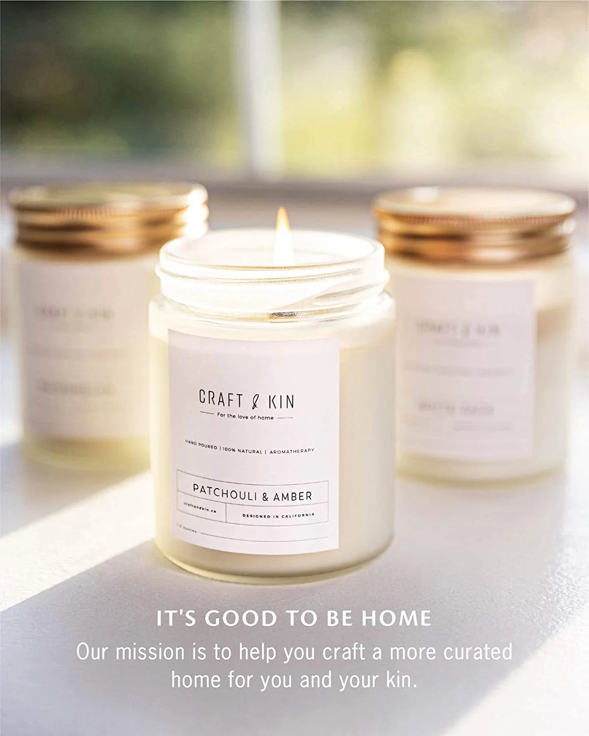 Indulge Your Senses with Patchouli & Amber Aromatherapy Soy Candles - 8 Oz