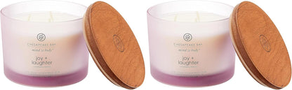 Chesapeake Bay Balance + Harmony Scented Candle Water Lily Pear Fragrance 50 Hours Burn Time Warm & Decorative Soy Wax Blend