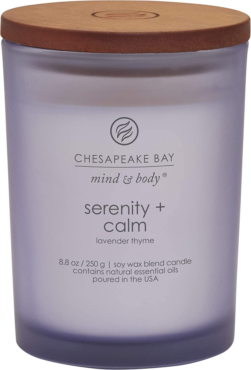 Chesapeake Bay Balance + Harmony Scented Candle Water Lily Pear Fragrance 50 Hours Burn Time Warm & Decorative Soy Wax Blend