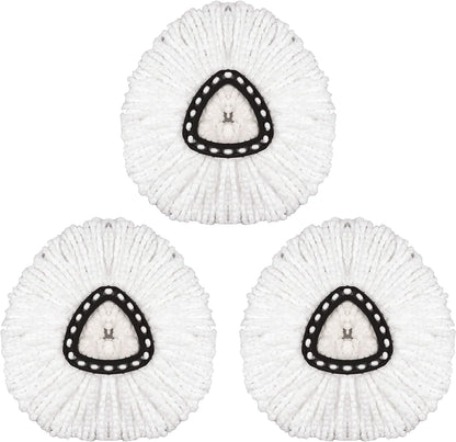 3 Pack Mop Head Replacement Spin Mop Replacement Head Microfiber Spin Mop Refills
