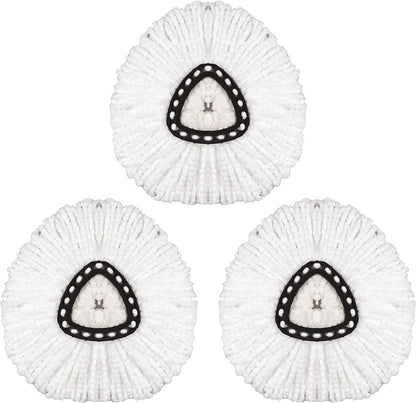3 Pack Mop Head Replacement Spin Mop Replacement Head Microfiber Spin Mop Refills