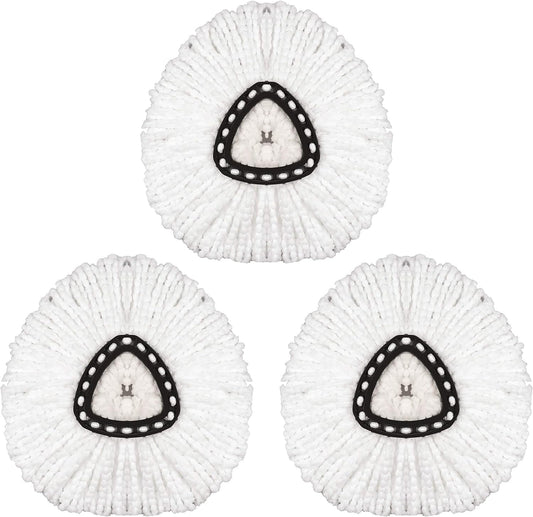 3 Pack Mop Head Replacement Spin Mop Replacement Head Microfiber Spin Mop Refills