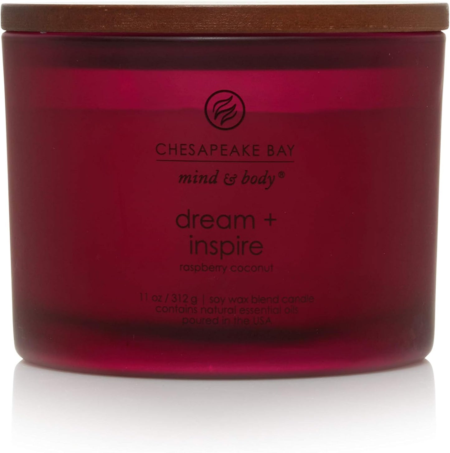 Chesapeake Bay Balance + Harmony Scented Candle Water Lily Pear Fragrance 50 Hours Burn Time Warm & Decorative Soy Wax Blend