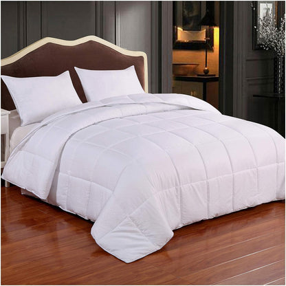 Comforter King Size - Teal Duvet Insert down Alternative Bed King Comforter, Lightweight Bedding Comforters Quilted Soft All Season Reversible Teal/Ivory