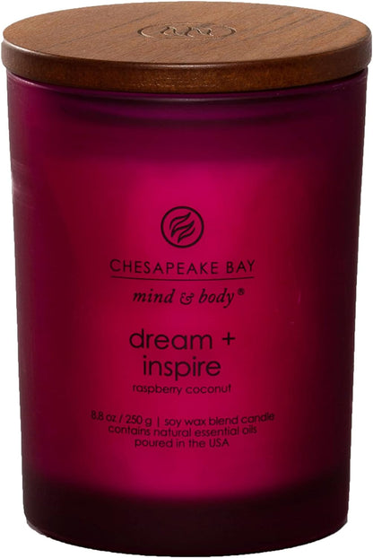 Chesapeake Bay Balance + Harmony Scented Candle Water Lily Pear Fragrance 50 Hours Burn Time Warm & Decorative Soy Wax Blend