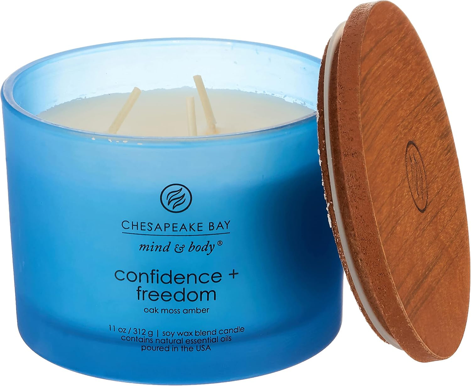 Chesapeake Bay Balance + Harmony Scented Candle Water Lily Pear Fragrance 50 Hours Burn Time Warm & Decorative Soy Wax Blend