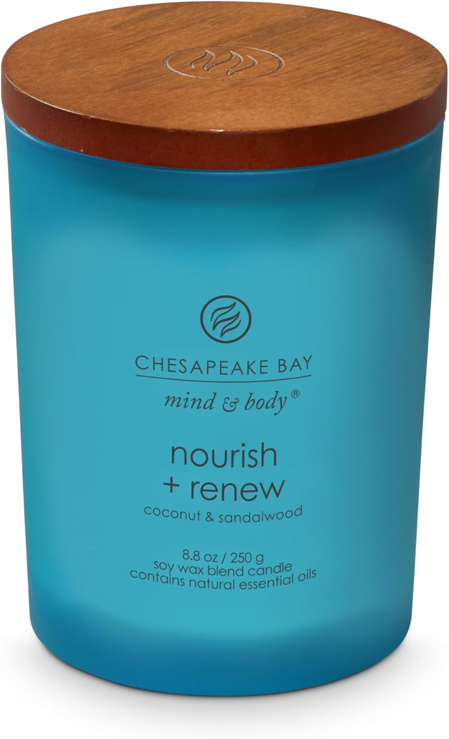 Chesapeake Bay Balance + Harmony Scented Candle Water Lily Pear Fragrance 50 Hours Burn Time Warm & Decorative Soy Wax Blend