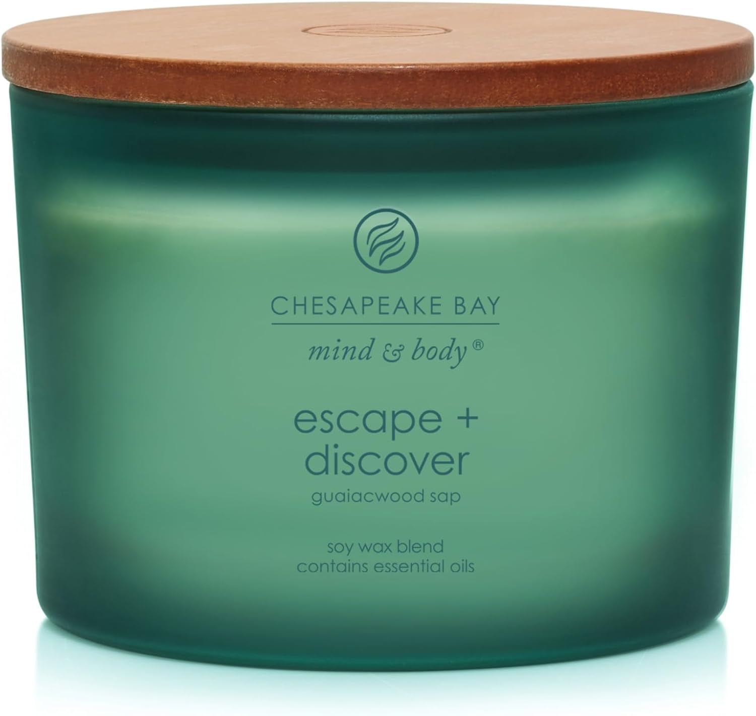 Chesapeake Bay Balance + Harmony Scented Candle Water Lily Pear Fragrance 50 Hours Burn Time Warm & Decorative Soy Wax Blend
