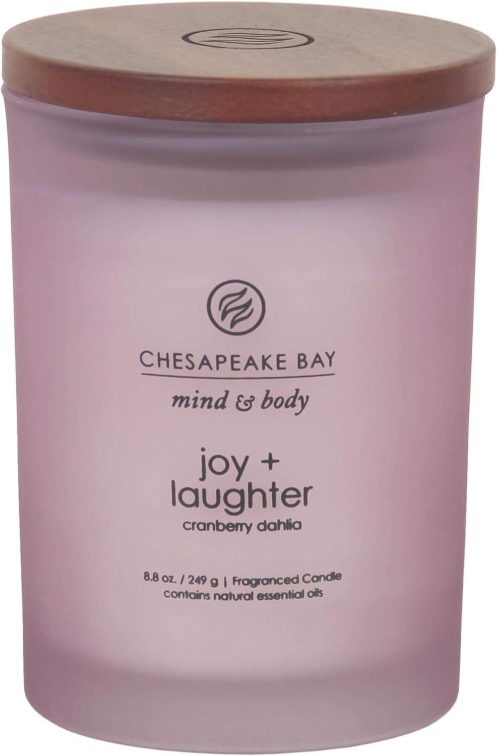 Chesapeake Bay Balance + Harmony Scented Candle Water Lily Pear Fragrance 50 Hours Burn Time Warm & Decorative Soy Wax Blend