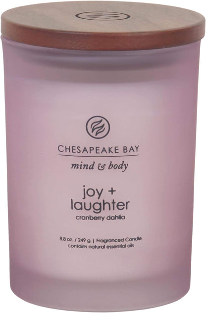 Chesapeake Bay Balance + Harmony Scented Candle Water Lily Pear Fragrance 50 Hours Burn Time Warm & Decorative Soy Wax Blend