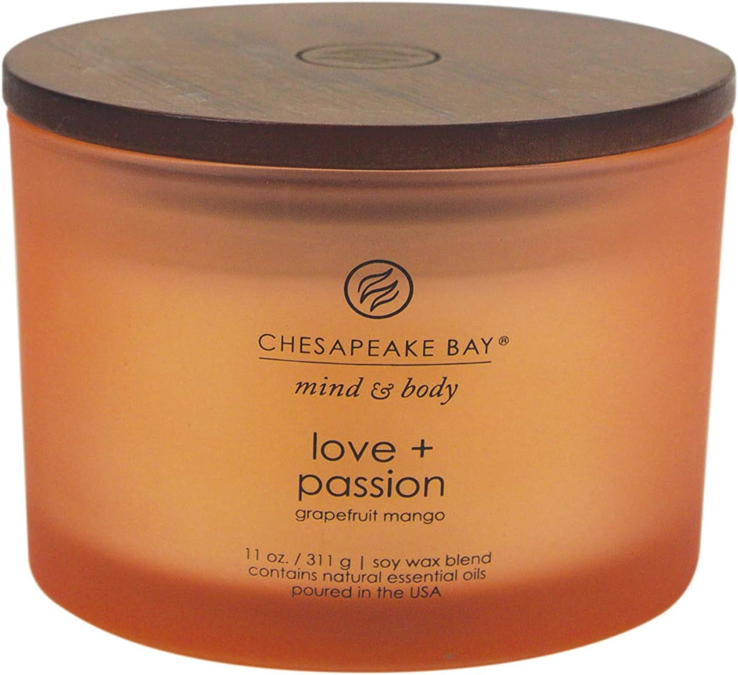 Chesapeake Bay Balance + Harmony Scented Candle Water Lily Pear Fragrance 50 Hours Burn Time Warm & Decorative Soy Wax Blend