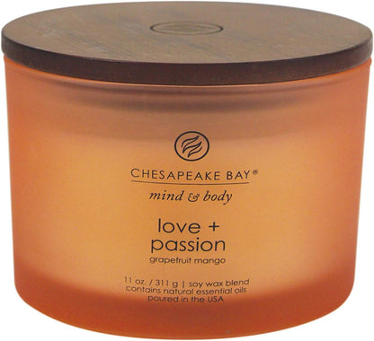 Chesapeake Bay Balance + Harmony Scented Candle Water Lily Pear Fragrance 50 Hours Burn Time Warm & Decorative Soy Wax Blend