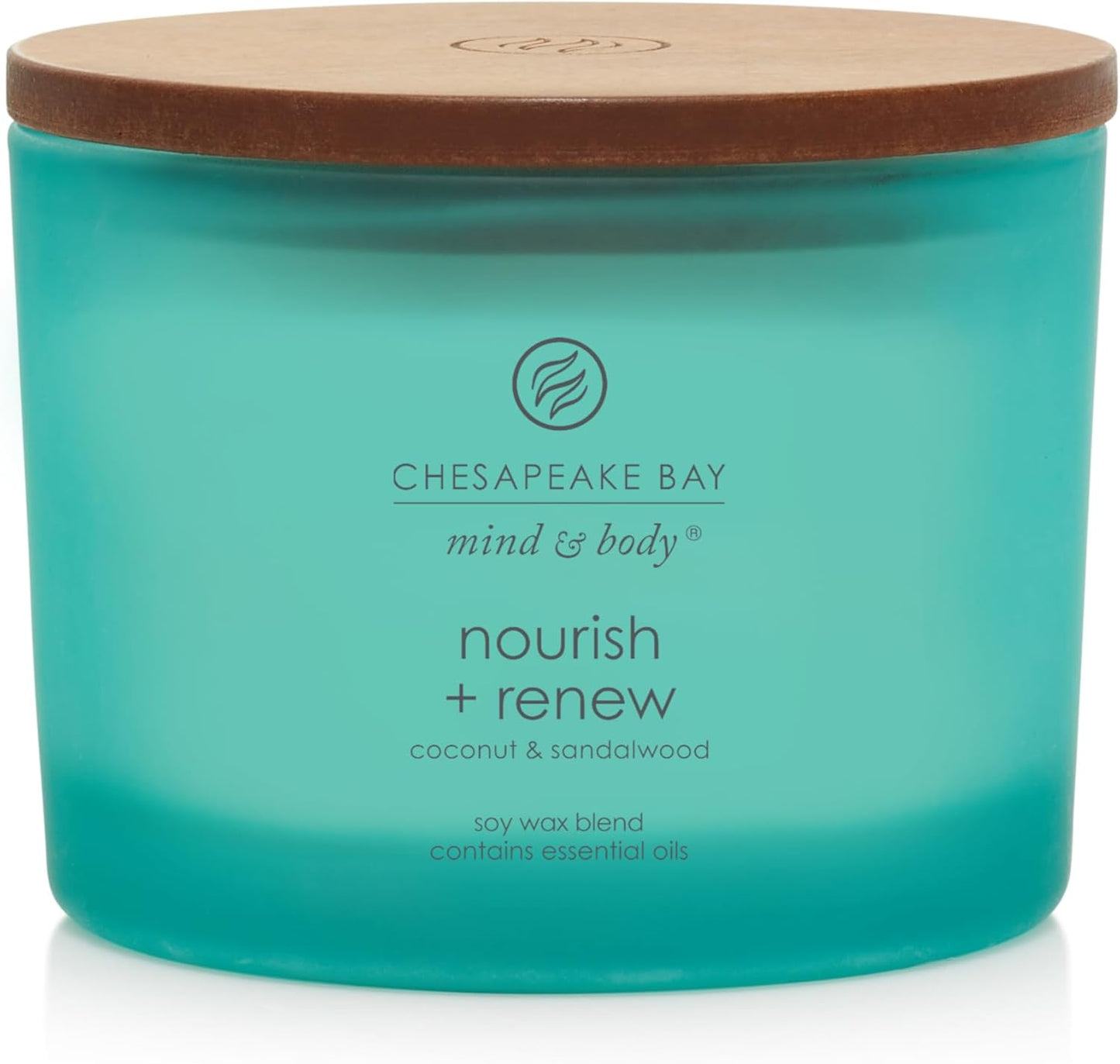 Chesapeake Bay Balance + Harmony Scented Candle Water Lily Pear Fragrance 50 Hours Burn Time Warm & Decorative Soy Wax Blend