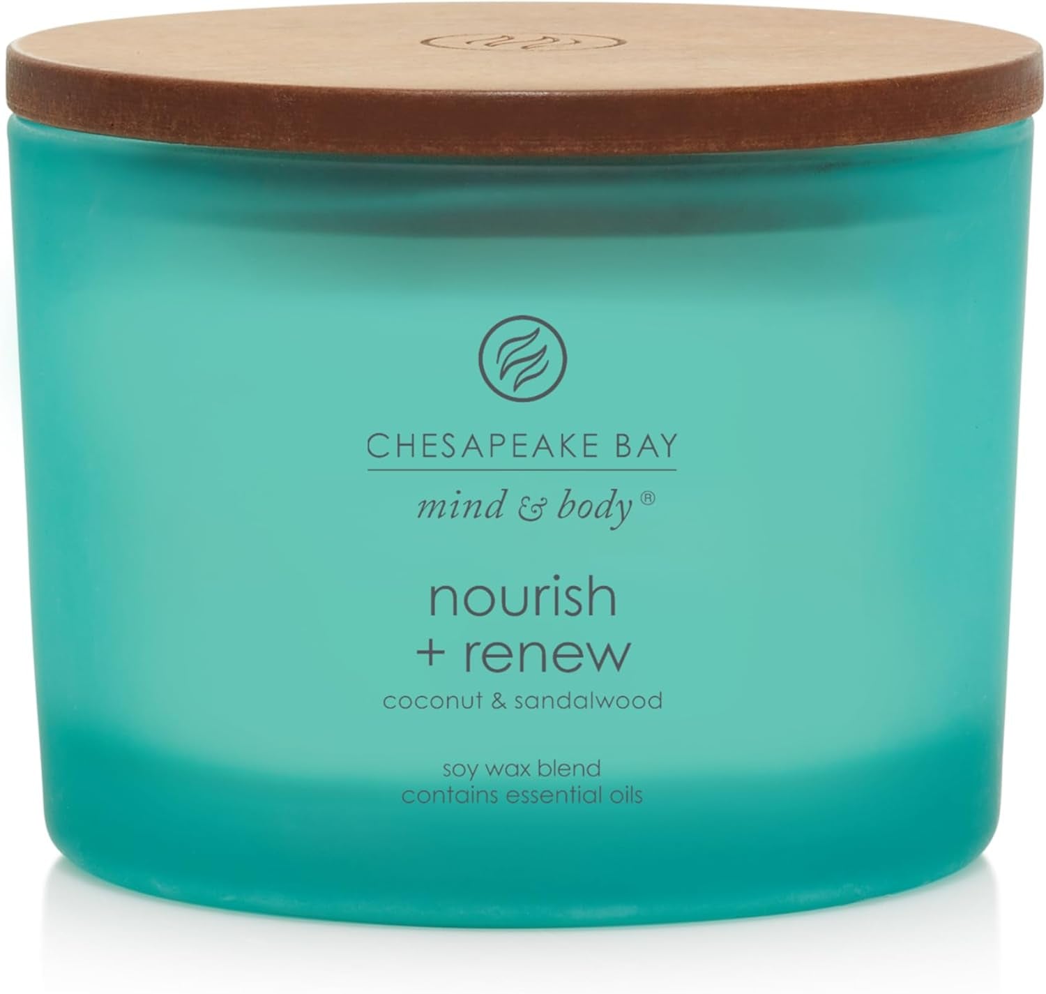 Chesapeake Bay Balance + Harmony Scented Candle Water Lily Pear Fragrance 50 Hours Burn Time Warm & Decorative Soy Wax Blend