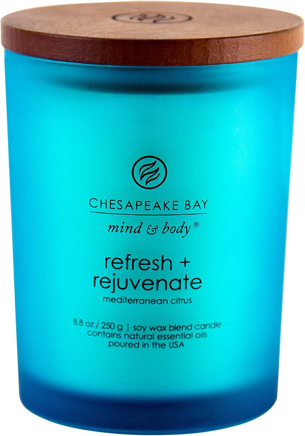Chesapeake Bay Balance + Harmony Scented Candle Water Lily Pear Fragrance 50 Hours Burn Time Warm & Decorative Soy Wax Blend