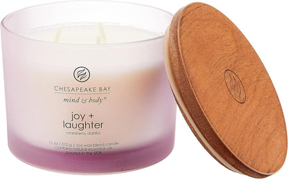 Chesapeake Bay Balance + Harmony Scented Candle Water Lily Pear Fragrance 50 Hours Burn Time Warm & Decorative Soy Wax Blend