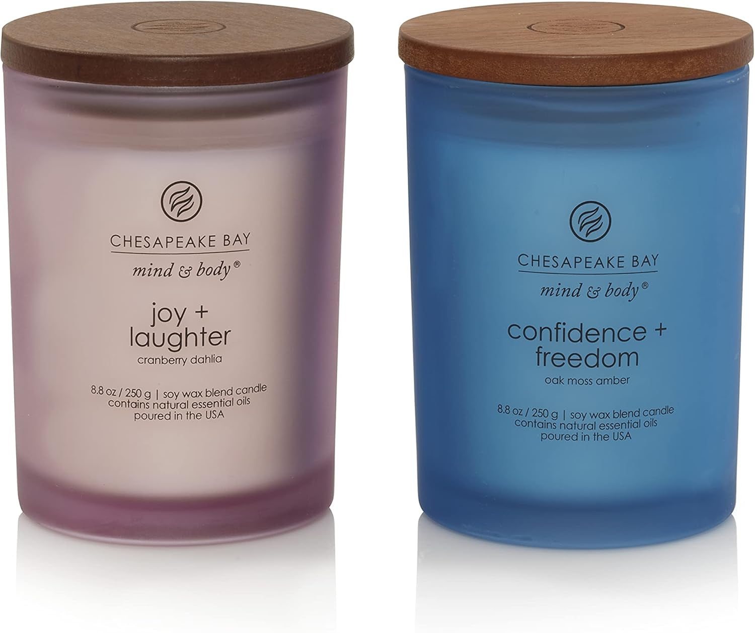 Chesapeake Bay Balance + Harmony Scented Candle Water Lily Pear Fragrance 50 Hours Burn Time Warm & Decorative Soy Wax Blend