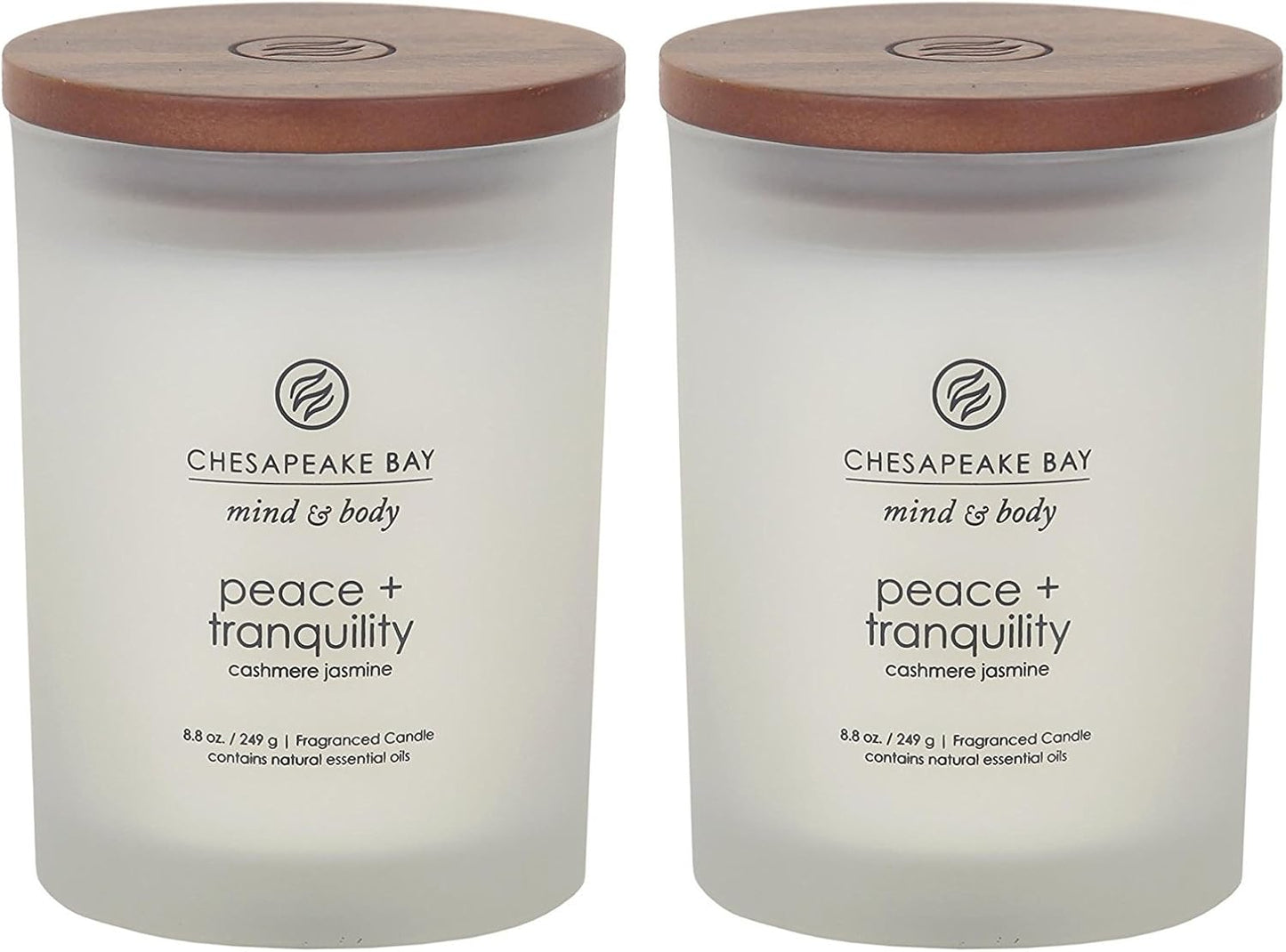 Chesapeake Bay Balance + Harmony Scented Candle Water Lily Pear Fragrance 50 Hours Burn Time Warm & Decorative Soy Wax Blend