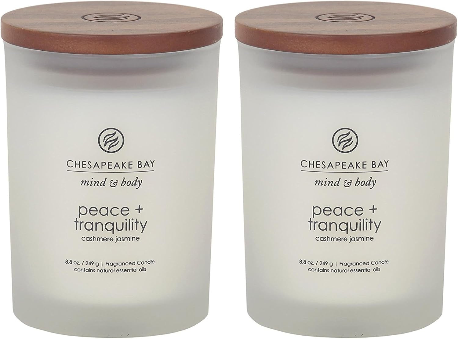 Chesapeake Bay Balance + Harmony Scented Candle Water Lily Pear Fragrance 50 Hours Burn Time Warm & Decorative Soy Wax Blend