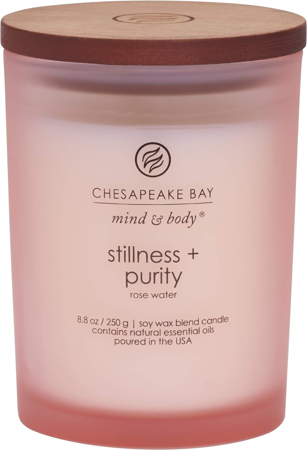 Chesapeake Bay Balance + Harmony Scented Candle Water Lily Pear Fragrance 50 Hours Burn Time Warm & Decorative Soy Wax Blend
