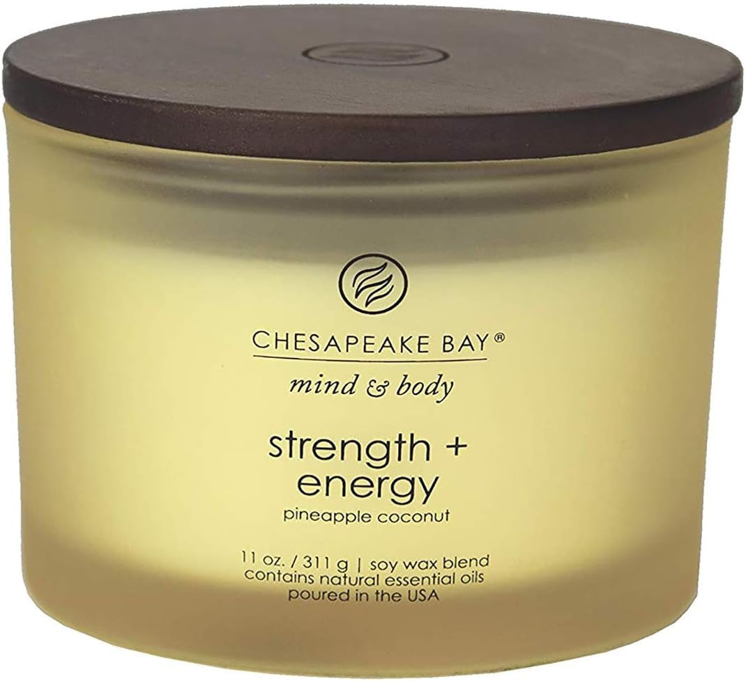 Chesapeake Bay Balance + Harmony Scented Candle Water Lily Pear Fragrance 50 Hours Burn Time Warm & Decorative Soy Wax Blend